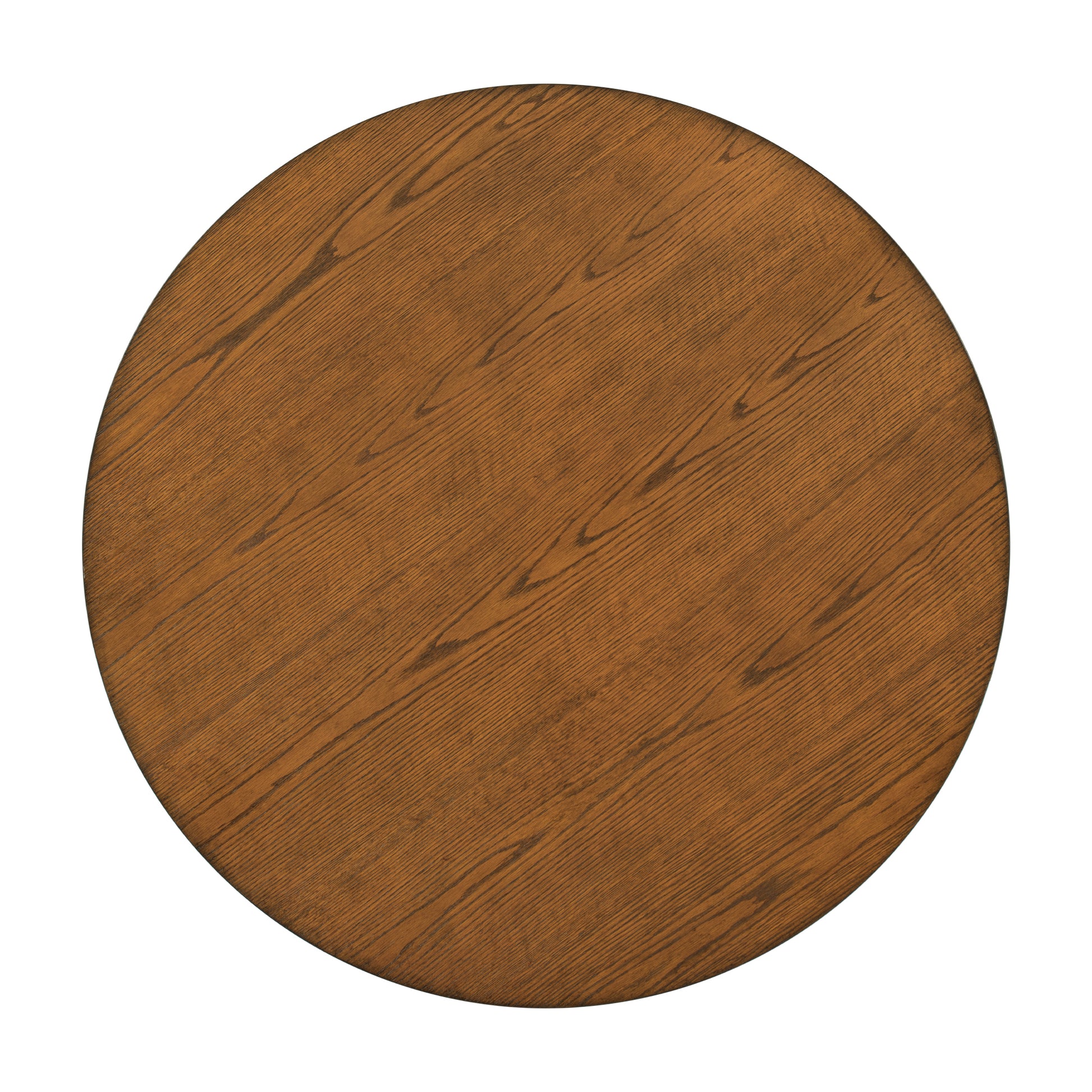 Mid Century Solid Wood Round Dining Table For Small Places, Walnut Table Walnut Dining Room Rubberwood Round Kitchen & Dining Tables Solid Wood Pedestal