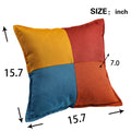 Small Space Colorful Sleeper Sofa, Solid Wood Legs Colorful Polyester