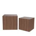 Mdf Nesting Table Side Table Coffee Table End Table For Living Room,Office,Bedroom Walnut Set Of 2 Walnut Mdf