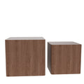 Mdf Nesting Table Side Table Coffee Table End Table For Living Room,Office,Bedroom Walnut Set Of 2 Walnut Mdf