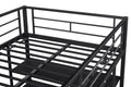 Low Loft Bed With Storage Shelves Twin Black Steel