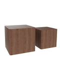 Mdf Nesting Table Side Table Coffee Table End Table For Living Room,Office,Bedroom Walnut Set Of 2 Walnut Mdf