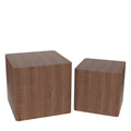 Mdf Nesting Table Side Table Coffee Table End Table For Living Room,Office,Bedroom Walnut Set Of 2 Walnut Mdf