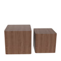 Mdf Nesting Table Side Table Coffee Table End Table For Living Room,Office,Bedroom Walnut Set Of 2 Walnut Mdf