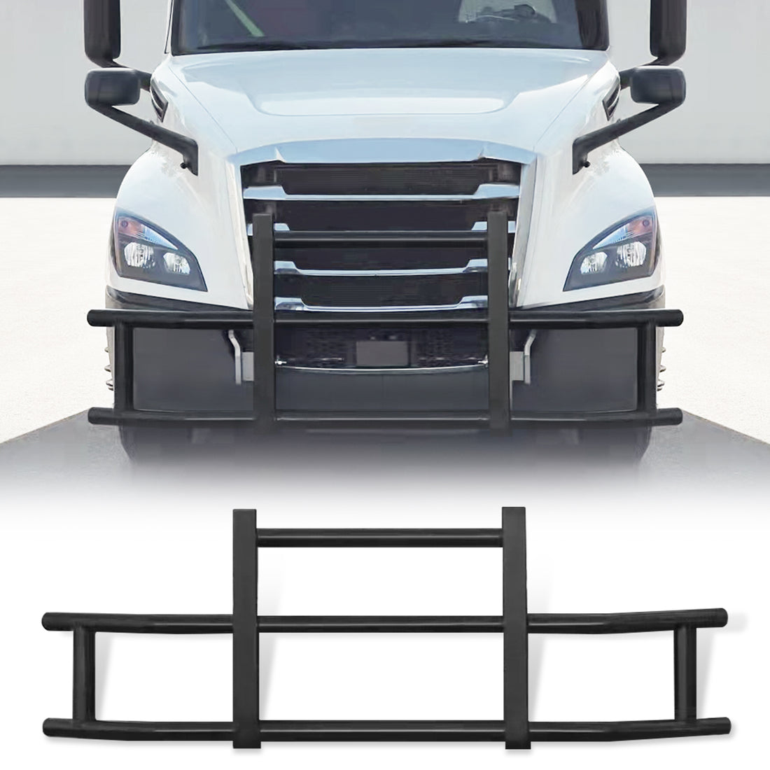 Iron Integrated Deer Guard Bumper Ir76F889 Ir04 Black Iron