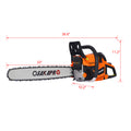 Chainsaw Gas 22Inch ,58Cc Gasoline Chain Saw For Trees ,Wood Cutting 2 Cycle Epa Compliant Orange Plastic