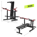 Weight Chest Press Bench Weight Bench Press Machine 11 Adjustable Positions Flat Incline For Chest & Arm Ab Workout, Home Gym Equipment Combined Max 2000 Lb Red Metal