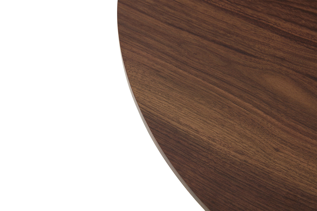 Tulip Dining Table ,Round, 80Cm Nature Wood, Dia 80, Golden Leground Table For 2 People 3 People ,1Pc Per Ctn Natural Wood Wash Mdf