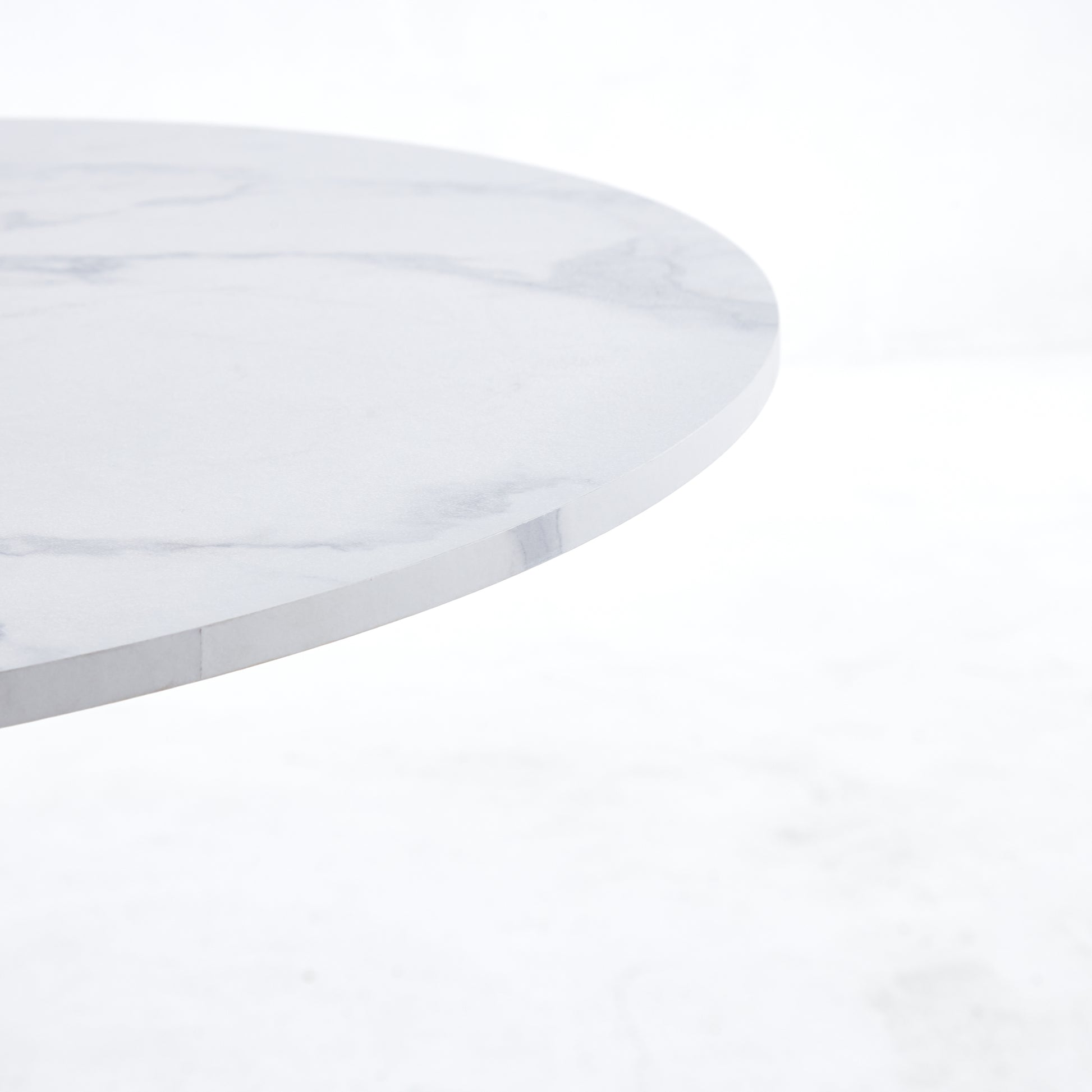 Tulip Special Dining Table,White Marble Color Top,Mdf Dining Tablekitchen Table,Exective Desk Marble Mdf