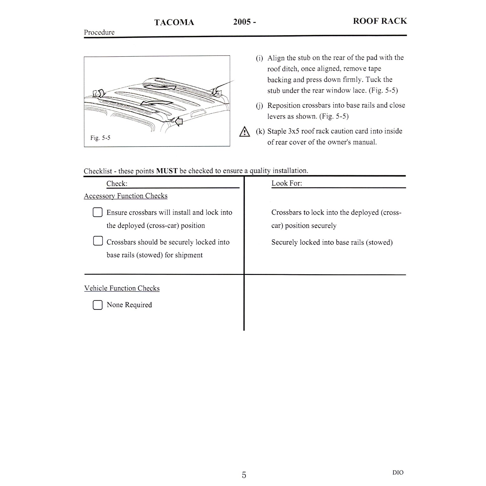 Roof Rack For 2005 2022 Tacoma Double Cab Black Abs