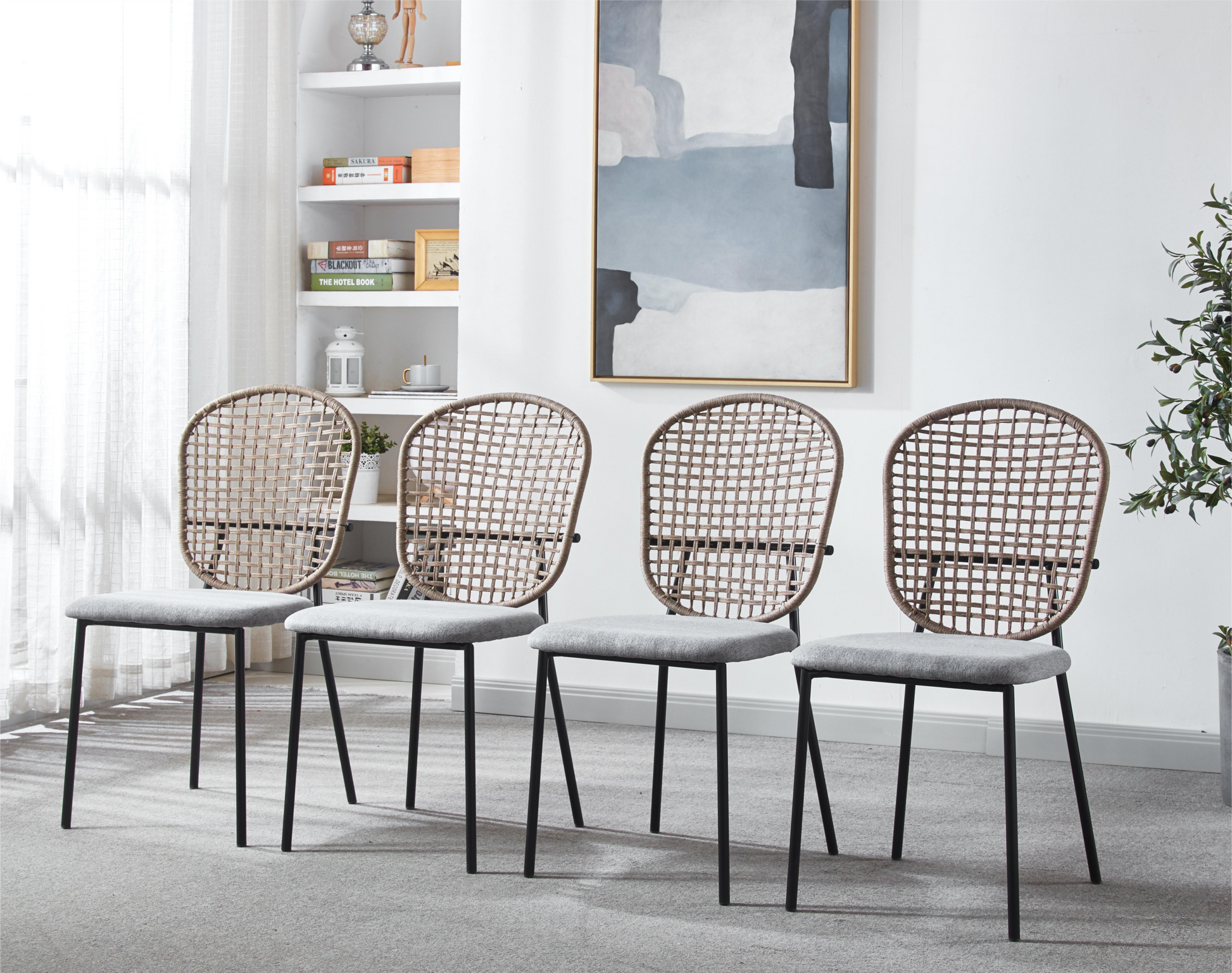1 4 5Pieces Table And Chair,White Dining Sets,Kitchen Sets,Coffee Sets White Mdf