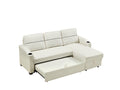 9191 Beige Broaching Storage Sofa Beige Linen