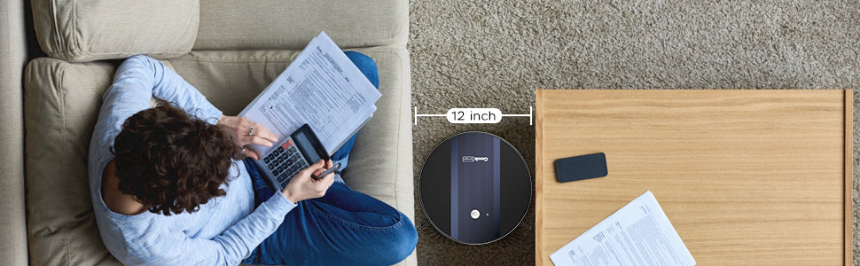 Geek Smart Robot Vacuum Cleaner G6, Ultra Thin, 1800Pa Strong Suction, Automatic Self Charging, Wi Fi Connectivity, App Control, Custom Cleaning, 100Mins Run Time Ban On Black Brown Abs Pc