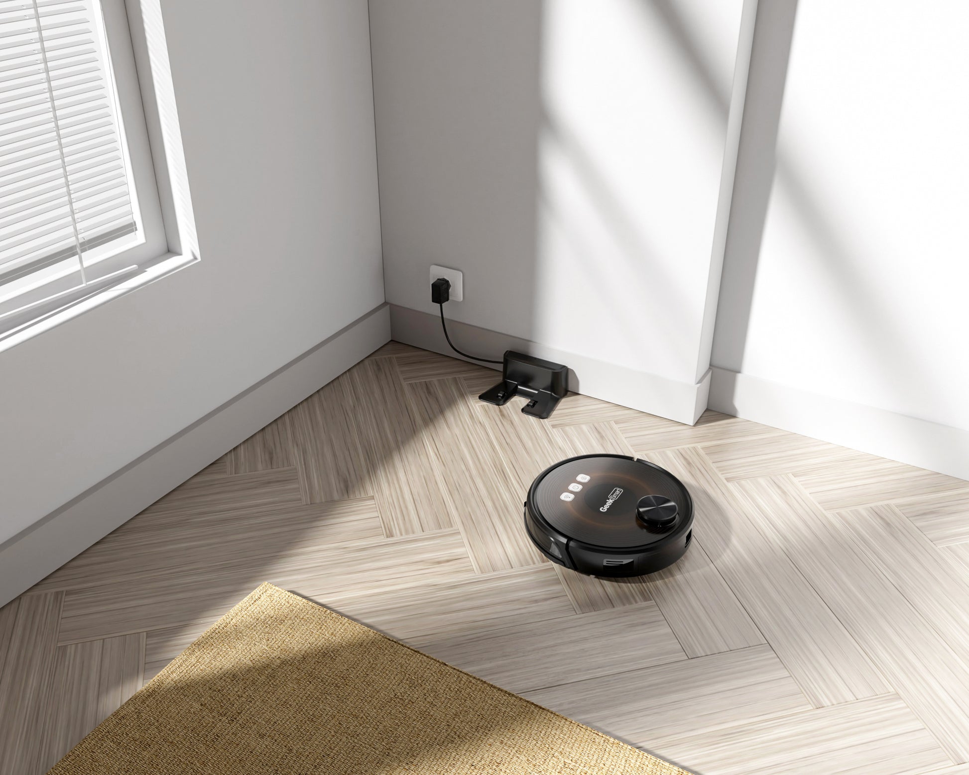 Geek Smart L8 Robot Vacuum Cleaner And Mop, Lds Navigation, Wi Fi Connected App, Selective Room Cleaning,Max 2700 Pa Suction, Ideal For Pets And Larger Home Ban On Black Brown Abs Abs