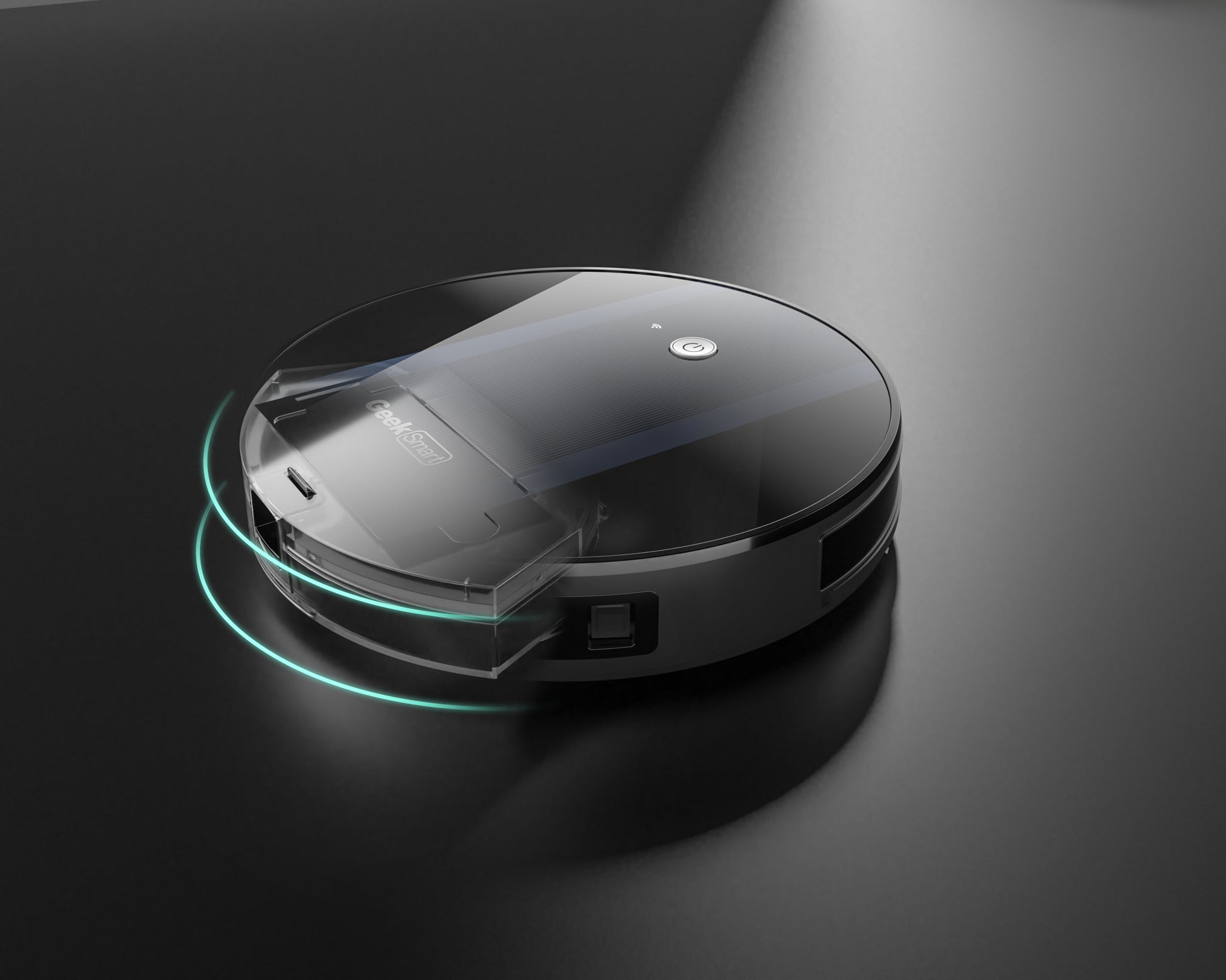 Geek Smart Robot Vacuum Cleaner G6, Ultra Thin, 1800Pa Strong Suction, Automatic Self Charging, Wi Fi Connectivity, App Control, Custom Cleaning, 100Mins Run Time Ban On Black Brown Abs Pc