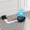 Geek Smart Robot Vacuum Cleaner G6, Ultra Thin, 1800Pa Strong Suction, Automatic Self Charging, Wi Fi Connectivity, App Control, Custom Cleaning, 100Mins Run Time Ban On Black Brown Abs Pc