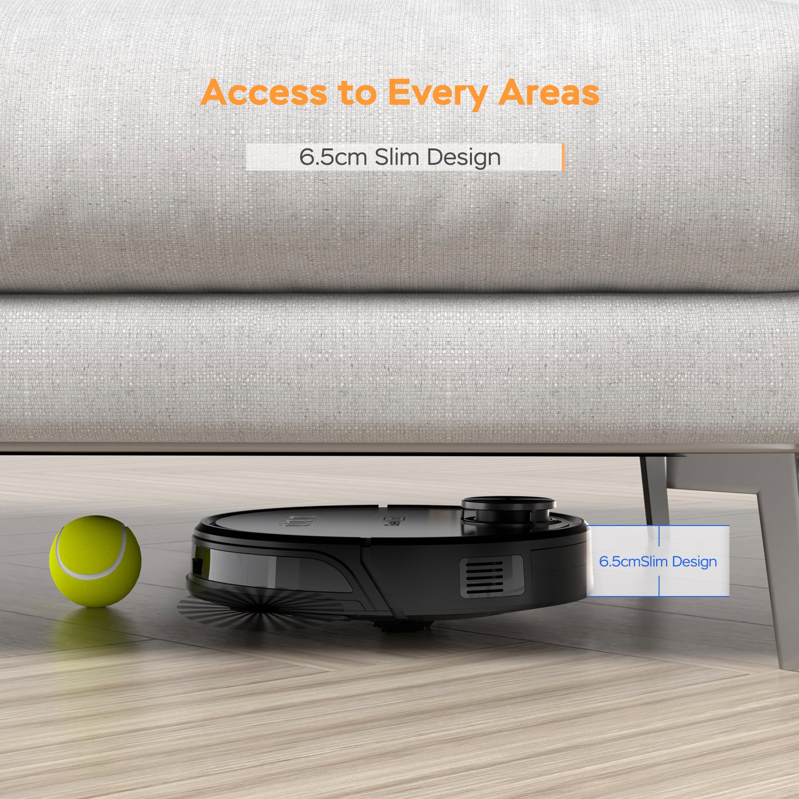 Geek Smart L8 Robot Vacuum Cleaner And Mop, Lds Navigation, Wi Fi Connected App, Selective Room Cleaning,Max 2700 Pa Suction, Ideal For Pets And Larger Home Ban On Black Brown Abs Abs