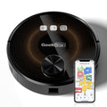 Geek Smart L8 Robot Vacuum Cleaner And Mop, Lds Navigation, Wi Fi Connected App, Selective Room Cleaning,Max 2700 Pa Suction, Ideal For Pets And Larger Home Ban On Black Brown Abs Abs