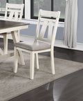 Dining Room Furniture 6Pc Dining Set Table W Leaf And 4X Side Chairs 1X Bench Gray Fabric Cushion Seat White Clean Lines Wooden Table Top Antique White Gray White Dining Room Contemporary,Modern Rubberwood Kitchen & Dining Tables Solid Wood