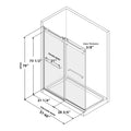 Frameless Double Sliding Shower, 57