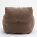 010 Soft Teddy Fabric Tufted Foam Bean Bag Chair With Teddy Fabric Coffee Coffee Soft Modern Foam Teddy
