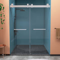 Frameless Double Sliding Shower, 57