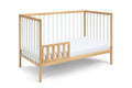 Deux Remi 3 In 1 Convertible Island Crib Natural White Natural Solid Wood