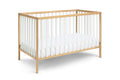 Deux Remi 3 In 1 Convertible Island Crib Natural White Natural Solid Wood