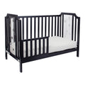 Celeste 3 In 1 Convertible Island Crib Black Black Solid Wood