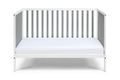 Deux Remi 3 In 1 Convertible Island Crib White Gray White Solid Wood