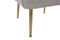 Modern Mid Century Chair Tufted Sherpa Armchair For Living Room Bedroom Office Easy Assemble Grey Foam Faux Fur