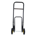 Firewood Log Cart Carrier Outdoor Or Indoor Black Steel Wood Rack Storage Mover Rolling Wheeled Metal Dolly Hauler Wood Moving Equipment Black Iron