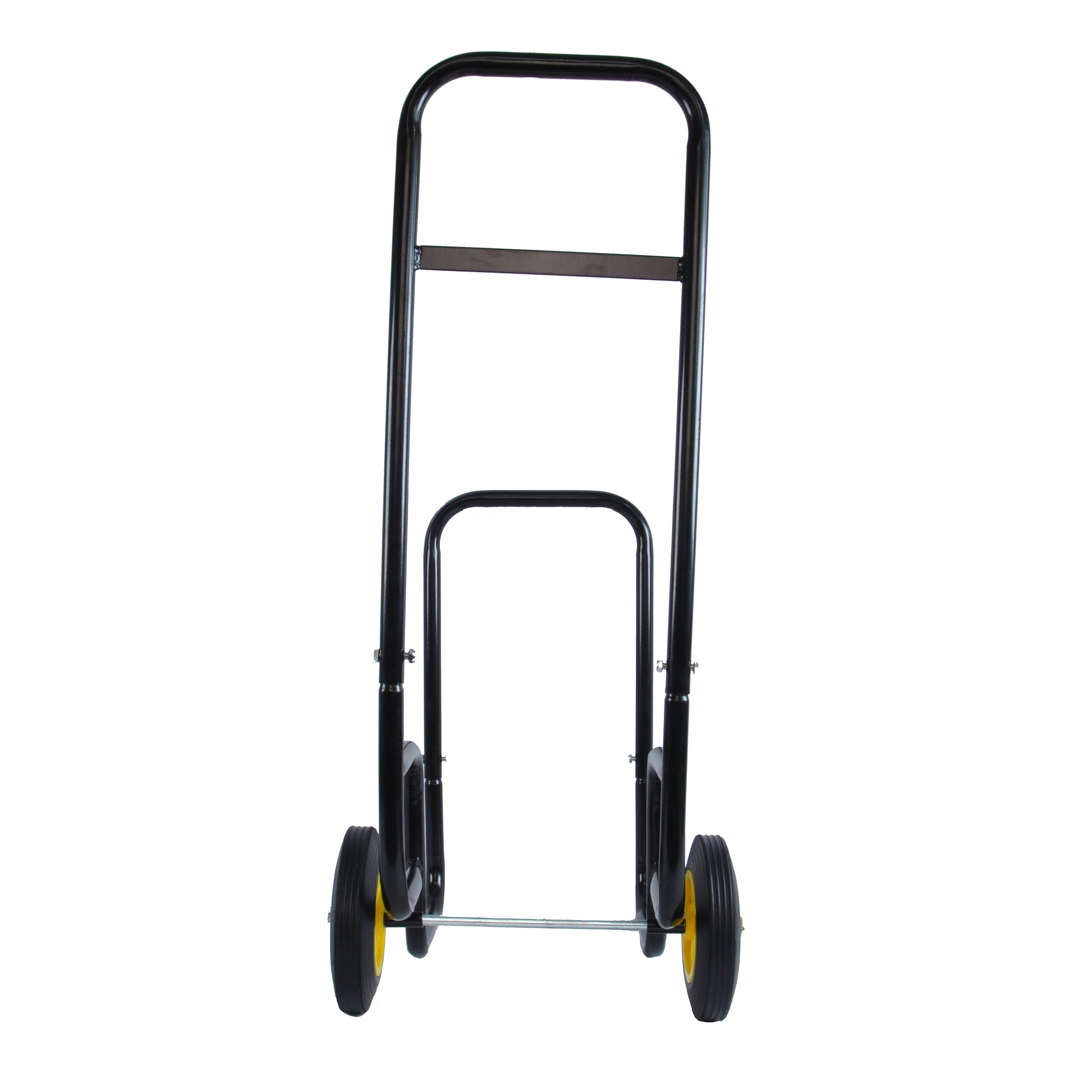 Firewood Log Cart Carrier Outdoor Or Indoor Black Steel Wood Rack Storage Mover Rolling Wheeled Metal Dolly Hauler Wood Moving Equipment Black Iron