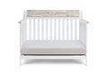 Hayes 4 In 1 Convertible Crib White Natural White Solid Wood