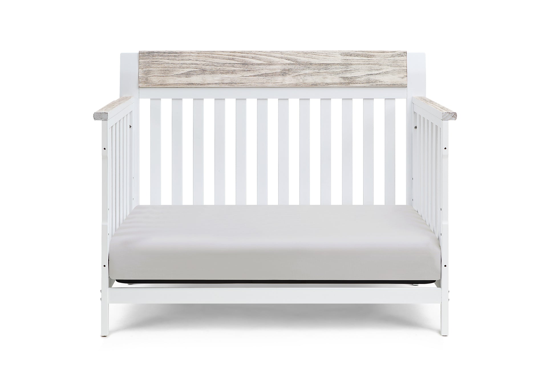 Hayes 4 In 1 Convertible Crib White Natural White Solid Wood