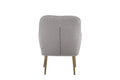 Modern Mid Century Chair Tufted Sherpa Armchair For Living Room Bedroom Office Easy Assemble Grey Foam Faux Fur
