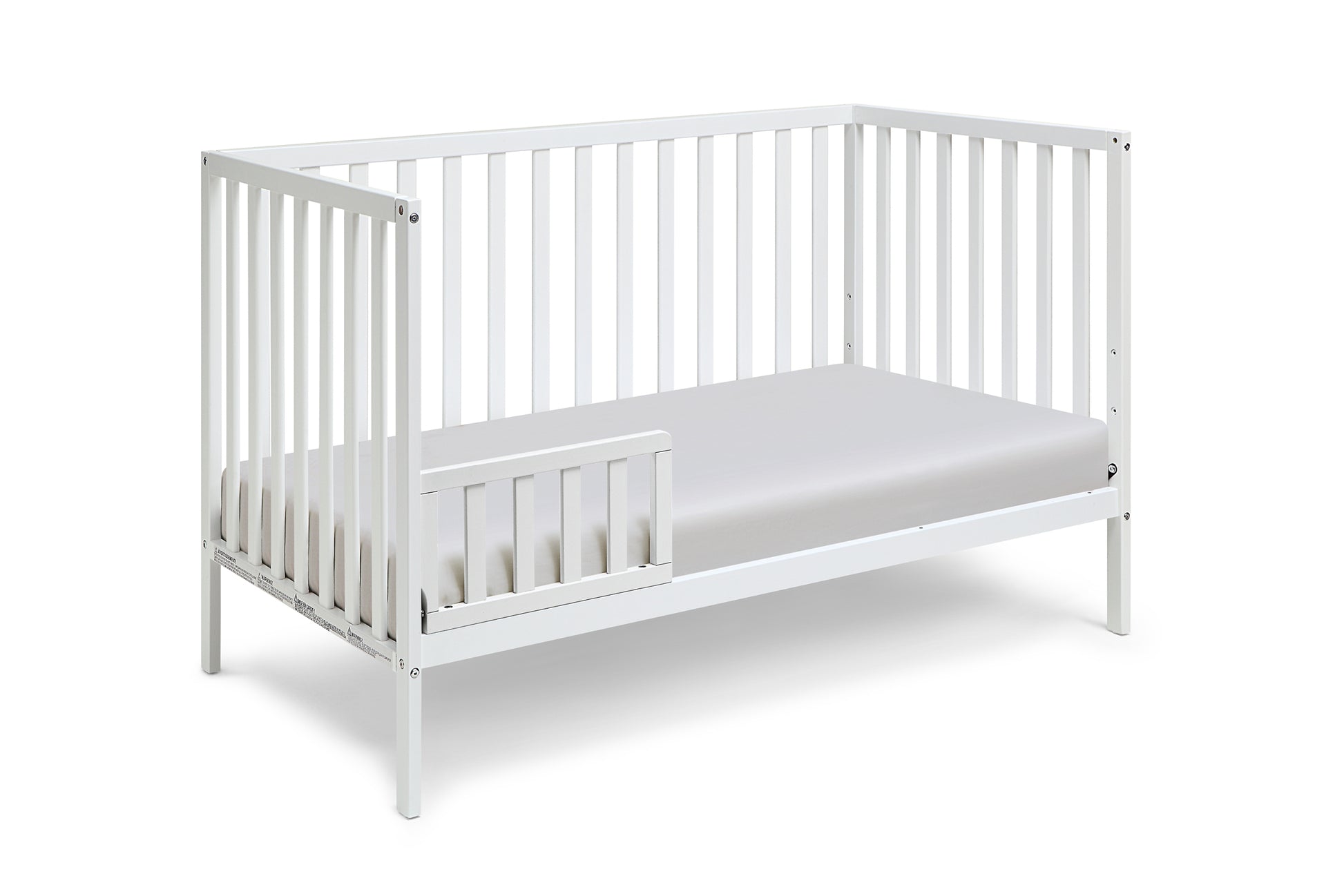 Palmer 3 In 1 Convertible Island Crib White White Solid Wood