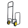 Firewood Log Cart Carrier Outdoor Or Indoor Black Steel Wood Rack Storage Mover Rolling Wheeled Metal Dolly Hauler Wood Moving Equipment Black Iron