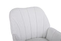 Modern Soft White Teddy Fabric Ivory Ergonomics Accent Chair Living Room Chair Bedroom Chair Home Chair With Gold Legs And Adjustable Legs For Indoor Home Off White Foam Faux Fur