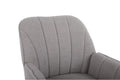 Modern Mid Century Chair Tufted Sherpa Armchair For Living Room Bedroom Office Easy Assemble Grey Foam Faux Fur