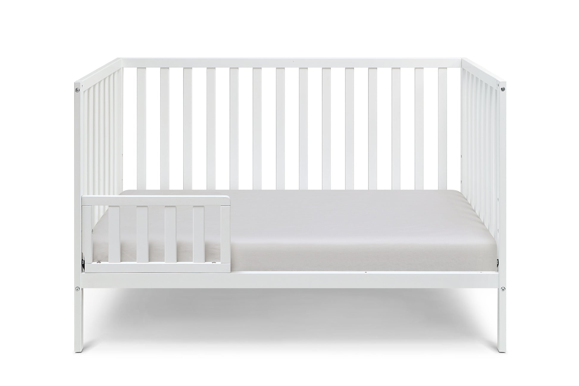 Palmer 3 In 1 Convertible Island Crib White White Solid Wood