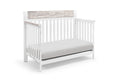 Hayes 4 In 1 Convertible Crib White Natural White Solid Wood