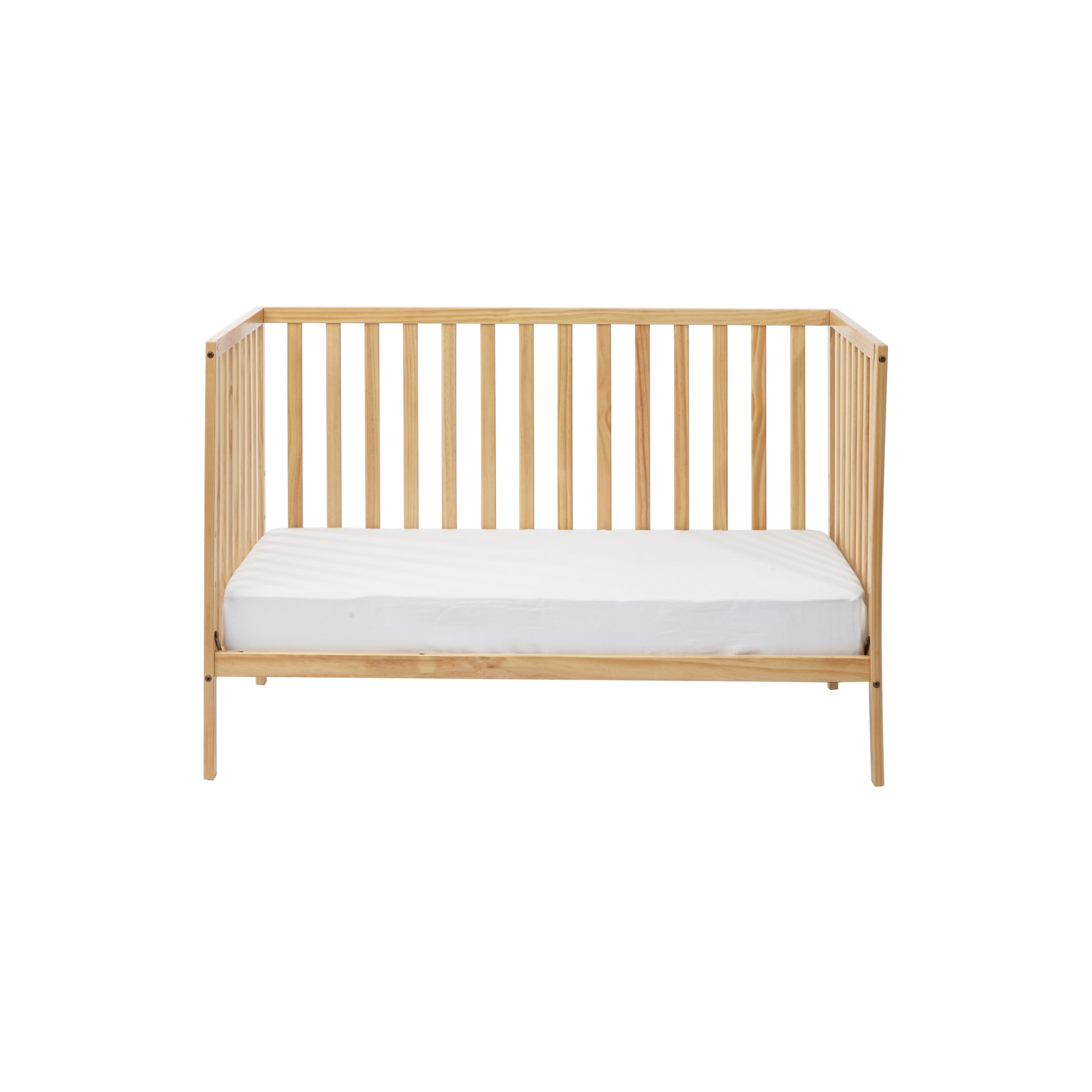 Palmer 3 In 1 Convertible Island Crib Natural Natural Solid Wood