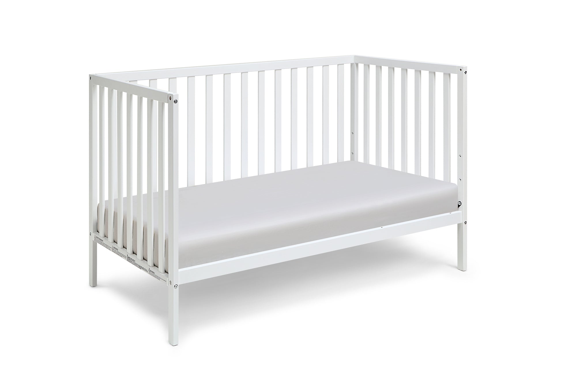 Palmer 3 In 1 Convertible Island Crib White White Solid Wood