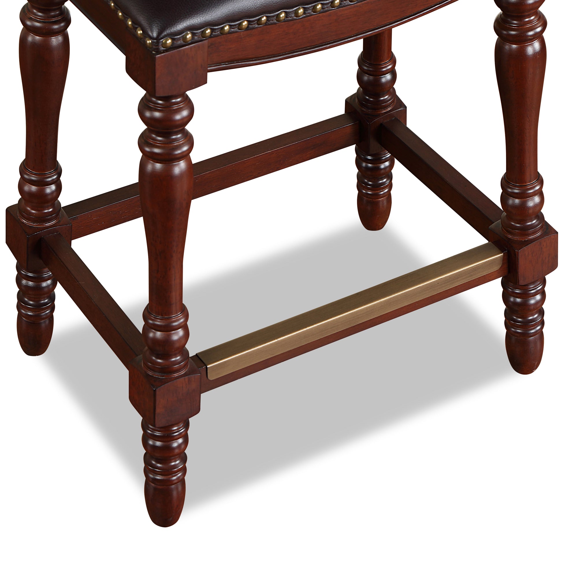 Clinton Saddle Seat Counter Stool Cherry Foam Fabric
