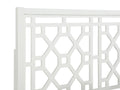 Tabor Chippendale White Headboard King King White Wood Mdf