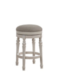 Colerain Backless Counter Stool Beige Foam Fabric