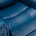 Lowell Navy Blue Leather Gel Lift Chair With Massage Navy Blue Foam Pu