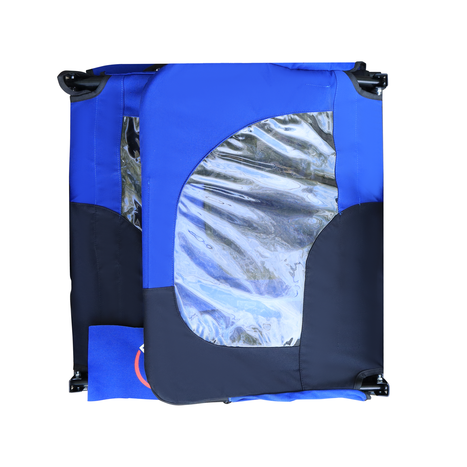 Blue High Quality 16 Inch Air Wheel Pet Bike Trailer For Dogs Foldable Bicycle Pet Trailer Blue Oxford Fabric Steel