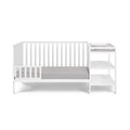 Palmer 3 In 1 Convertible Crib And Changer Combo White White Solid Wood